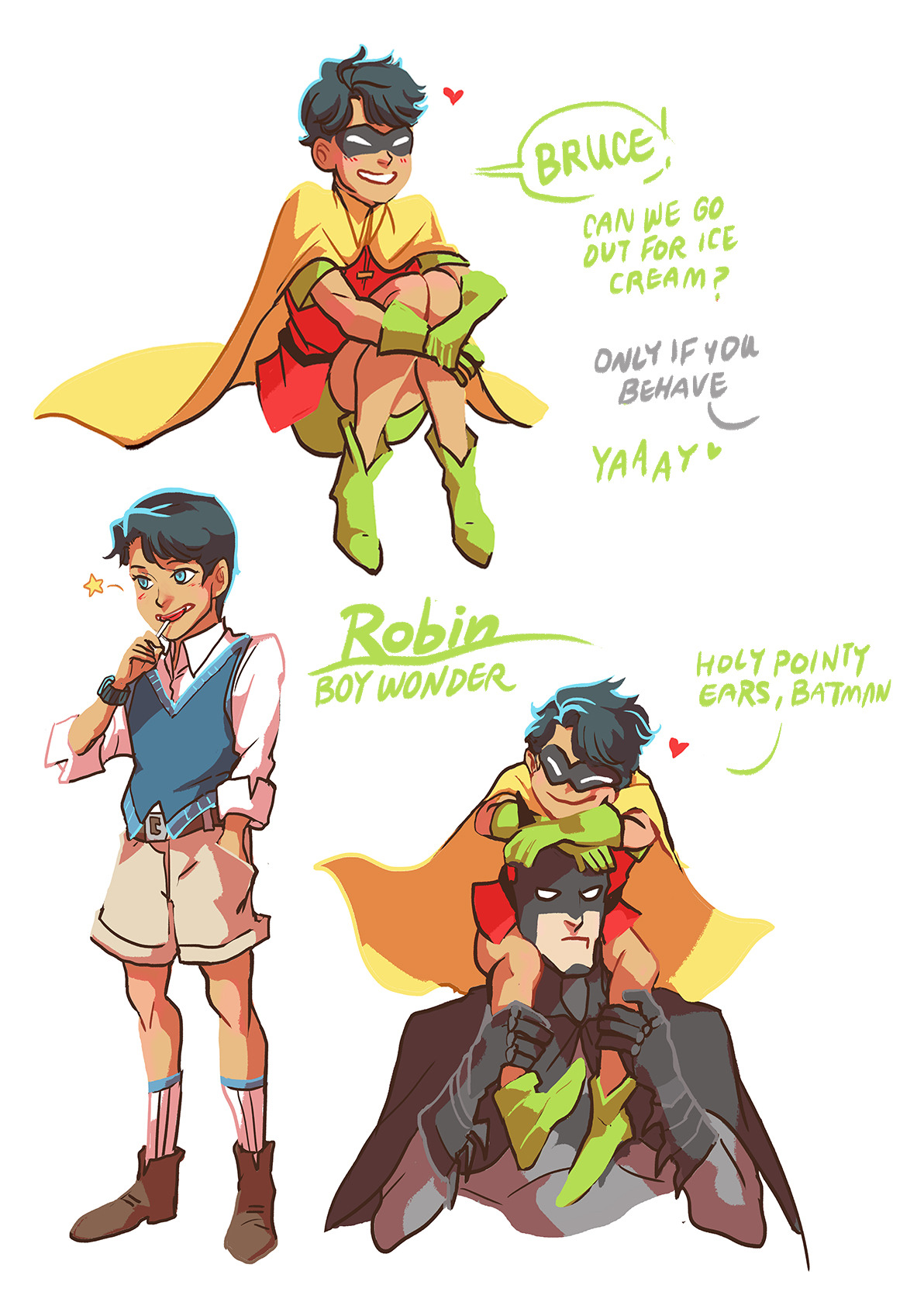 sonialiao:Really wanted to draw little Dick Grayson after too much work stress and