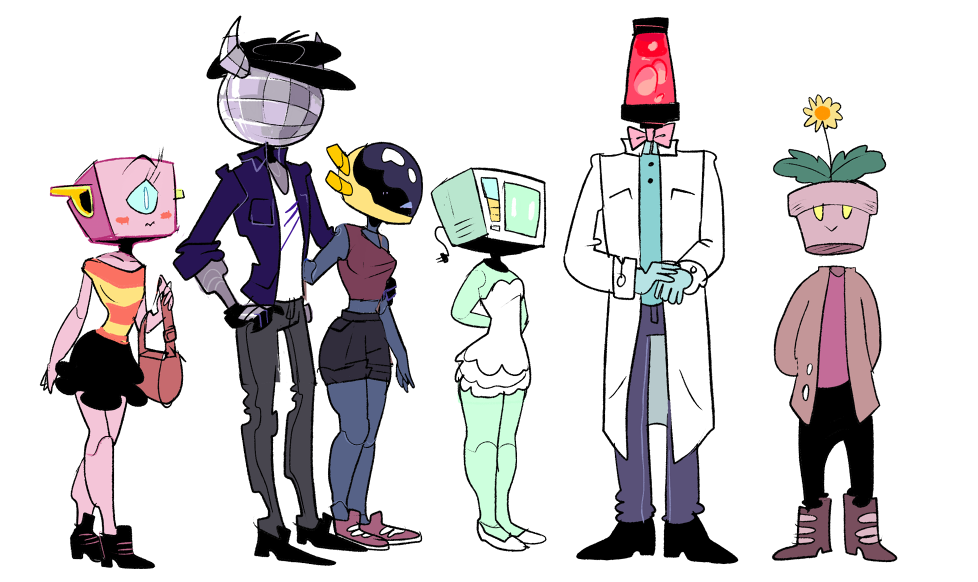 mystereobot:  I started drawing the main characters and then got carried away drawing
