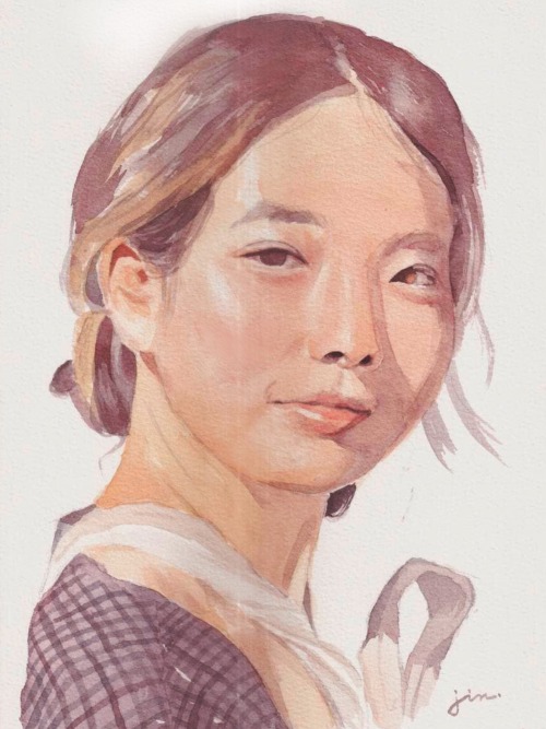 Himlayan Ko — Leah Wei Watercolor On Watercolor Paper, 7"X10"