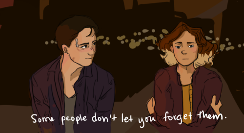 a couple of oc doods based on screencaps from the disappearance of eleanor rigby. oh boy do i love j