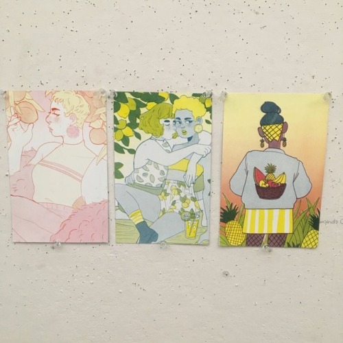 Fruitful Bliss first edition! A 16 paged 3 colored riso fashion zine I did for my sophomore illustra