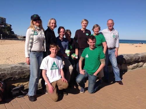 Hitting the streets of Manly to meet people with our Greens candidate for Warringah Will Kitching, S