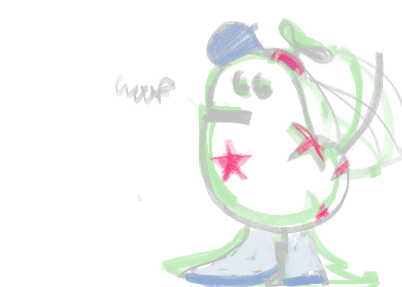 idr if i posted this bc it was a few months ago but i made homestar a doodle and i titled homestar doddle why did i do this #toontown#tto#ttr#doodles #i think this was in #krita#homestarrunner#hsr#my art#sketches
