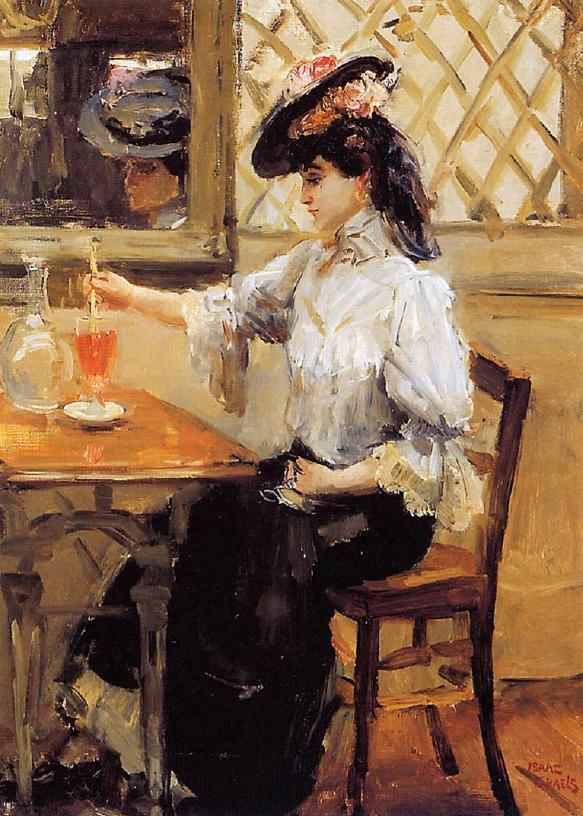 fleurdulys:  Young Girl Refreshing - Isaac Israels 