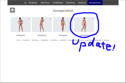 roundrovin:  PoseMOD Image Album update ポーズMOD画像集を更新しましたのでお知らせ。Gomapero Pose  の4-1～81を追加です。全部入りの Allinone  版も揃えております。合計2578ポーズの 画像を閲覧頂けます。SS撮影等にご活用頂ければ幸いです。DLおよび詳細は下記のリンクよりどうぞ。