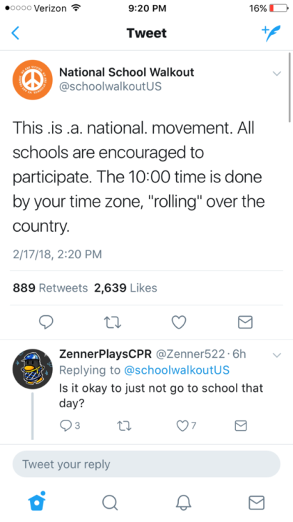 amber-colophony:portmanteau-bot:kvothbloodless:highfemscience:More info on the school walkout! Sprea