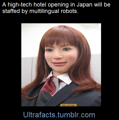 ultrafacts:    The Henn-na Hotel’s blinking and “breathing” actroids will be