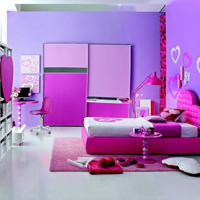 Loft bed with a cool teenager bedroom ideas