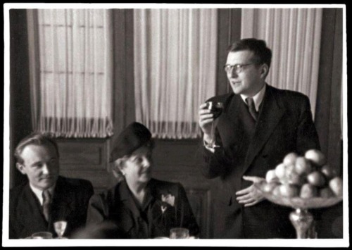Pictured Below Is Dmitri Shostakovich Giving A Toast To A Group Of Unidentified Guests, Circa 1940s.
