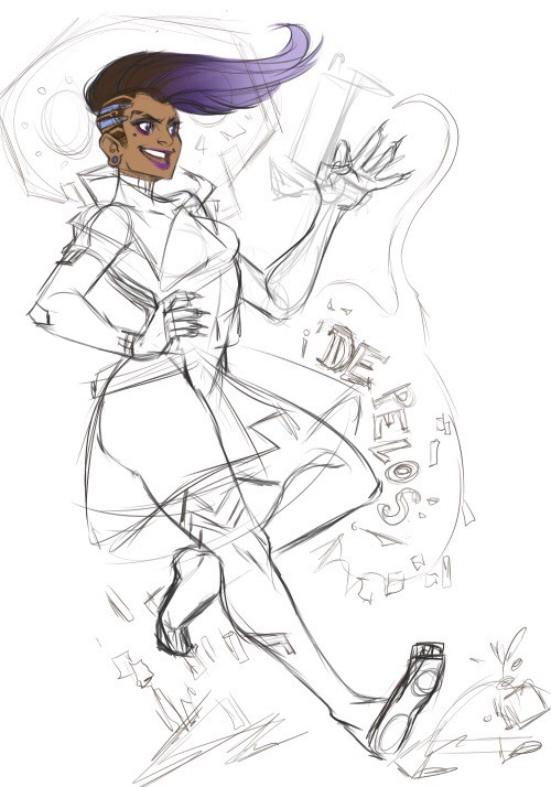 figgeryboo: Working on a print that’ll be available for sale at OMG!Con.   One