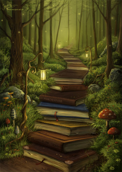 ysl123:  bookpatrol:  The Reader’s Path by Jeremiah Morelli  Very cool! 