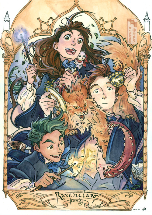 Team RavenclawThe witch at the top belongs to the lovely @ylvadrachenpfeil