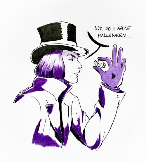 Hes Purple! Happy Halloween Folks!