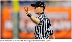 profeminist:Report: NFL to hire Sarah Thomas