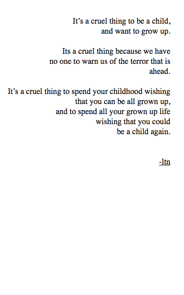 lettersto-savemyself:  cruel (22/365)