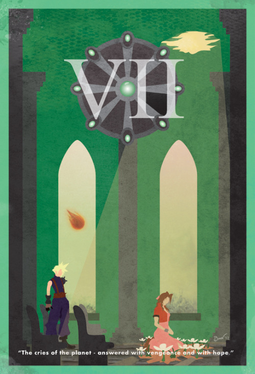 brettmwilsonart:  Happy 25th Birthday Final Fantasy!!! (Post 1 OF 2) NOTE: These are the final revisions of the posters I’ve been creating since Sept. 2012. Due to tumblr’s picture limit per post, the remaining posters are in the following post. Due