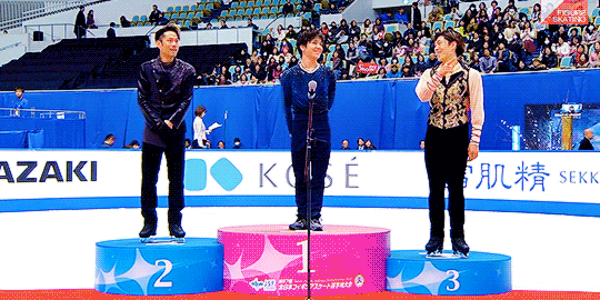 incandescentlysilver:same height podium || 2018 Japanese Nationals