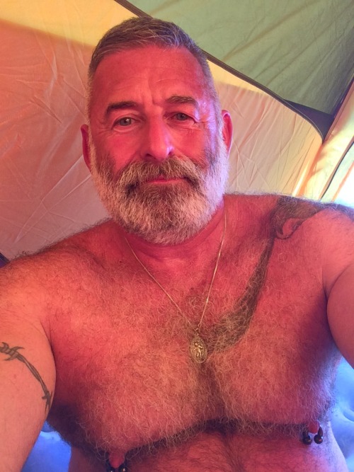 daddyandcubby:  Work camping trip, thinking about Cubby  #daddyandcubby