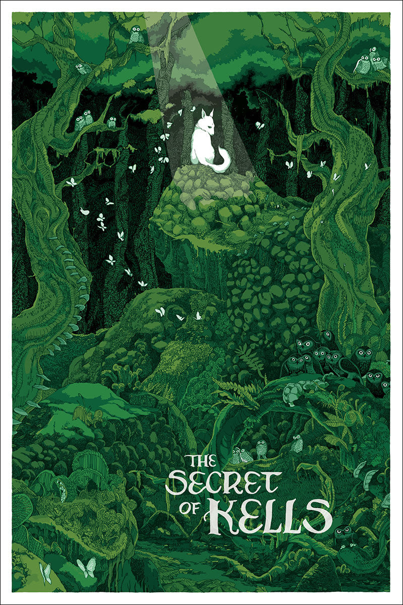 skunkandburningtires:  Jessica Seamans’ MONDO posters for The Secret of Kells