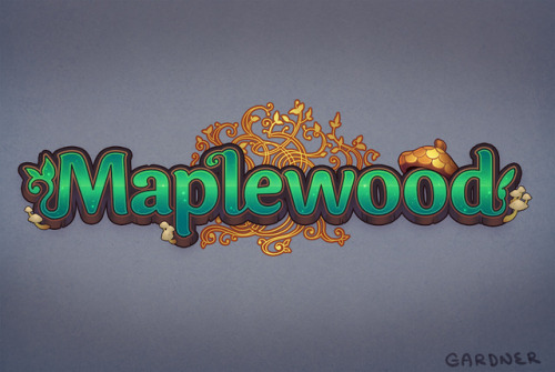 05- Fantasy; I used Friday&rsquo;s prompt to finally develop a logo for Maplewood (my story).~