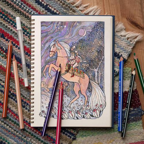 ullathynell:My colouring art book Dusk Magic is available in my shop! It’s a high quality hardcover 
