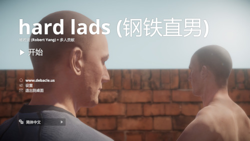 c86: Hard Lads by Robert Yang A downloadable masculinity simulator for Windows, macOS, and Linux