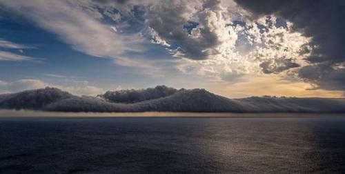 The morning glory over Cape St VincentAlso known as roll clouds, no one knows exactly how they form,