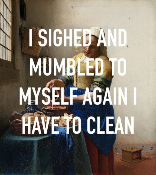 artandlyric: mitski, “happy” (2016) // johannes vermeer, “the milkmaid” (1657)