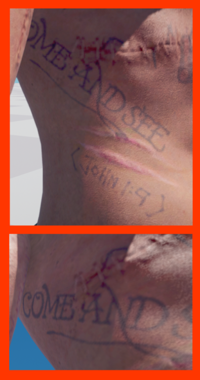 purplehairsecretlair:lulu2992:Joseph’s tattoos and scarsFor anyone who needs this :)(click on the pi