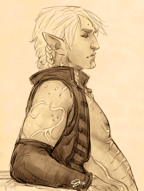 art-by-g:Sullen Pirate AU, Fenris.