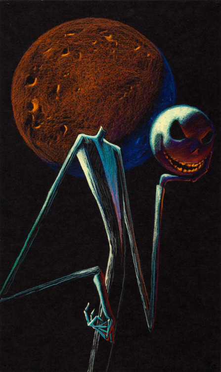 Concept art for The Nightmare Before Christmas (1993).