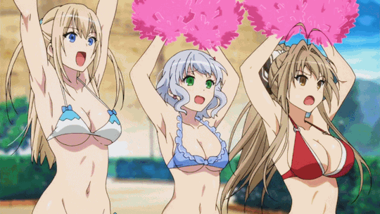 brianthetwelfth:   I loved Amaburi but if there’s one con I had with it, it’s that despite  having busty characters they don’t animate that gainax jiggle on em.. Even when they’re literally cheerleading and jumping in bikinis. Kyoani’s new ‘Musaigen