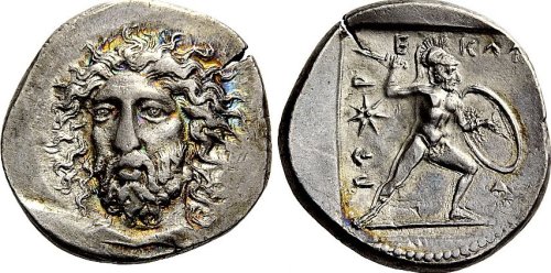 archaicwonder:A Coin of Pericles, the Last Lycian KingThis coin is a silver stater from Lycia (map) 