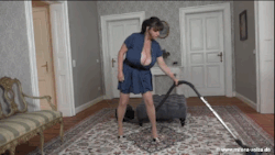 god-fearing-atheist:  Milena vacuuming x