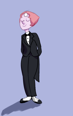 astrosmix:  pearl in a tux sketch:’)) 