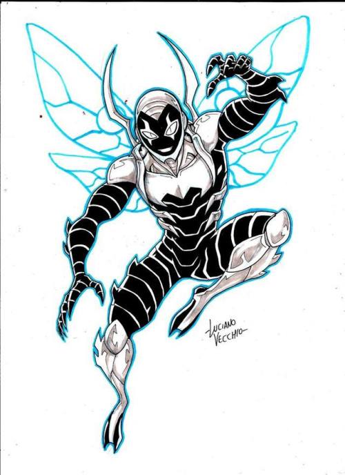 lucianovecchio: Blue Beetle sketch commission
