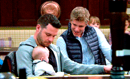 whatdiknow: “I think you’re an amazing dad… he already likes you more than me” Aaron x Seb / Their g