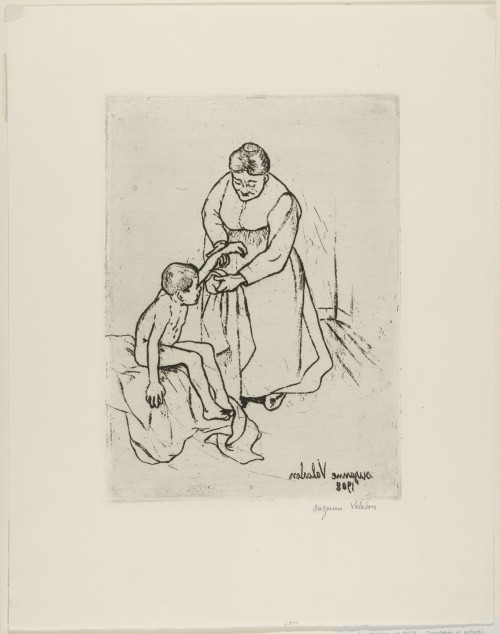 Grandmother and Child (Grand-mère et enfant), Suzanne Valadon, 1908, MoMA: Drawings and Print