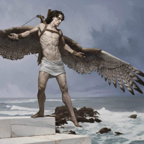 sakrogoat:Bryan Larsen - Study for Triumph of Icarus