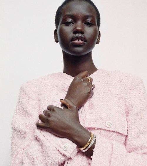 modelsof-color:Adut Akech by Tim Alkaim for Chanel Jewelry Collection 2020 