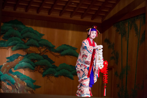 “Umui”–solo performance by Kiyomi Kimura, Ryukyu Traditional Dance master, at Oohori Nougaku D