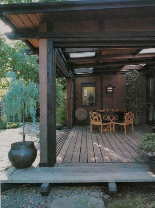 vintagehomecollection: Japanese garden room replaced an old concrete patio, providing owners with ye