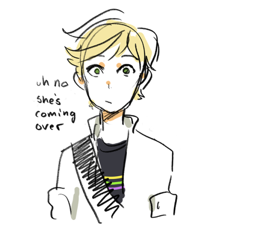 caprette:  lettersiarrange:  Imagine if Alya and Marinette got into an argument because Alya was tired of Marinette never facing her fears and talking to Adrien. So Marinette, enraged and determined to prove Alya wrong, storms over to Adrien and says