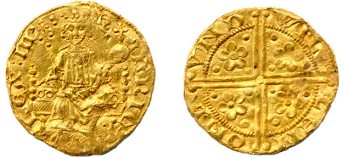 Gold penny of Henry III, 1257 - 1258This gold penny of Henry III is extremely rare and is only one o