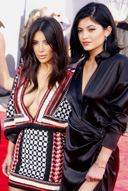 kyliekenner:  Kim and Kylie at the 2014 MTV