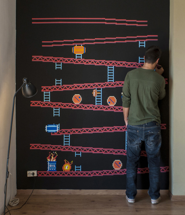 dotcore:  8-Bit Wall.by Rubén Vaquero. You may also like this. 