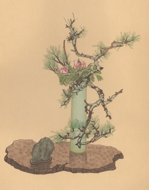 From Selected Flower Arrangements of the Ohara School, arranged by Koun Ohara, explained by K. Nakah