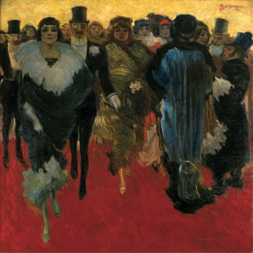 jeannepompadour:“Mondanità” by Aroldo Bonzagni, 1910