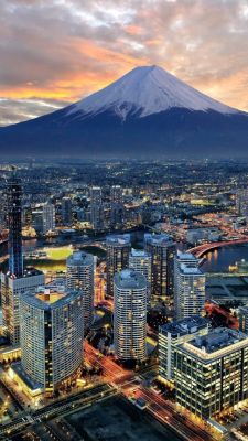 rujinav:  Yokohama City and Mt. Fuji, Japan 