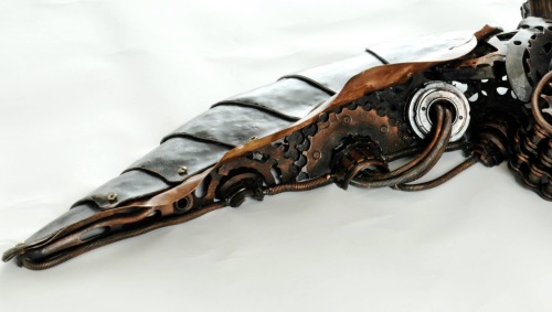steampunktendencies:  Steampunk Squidipus by Alan Williams metal artist 